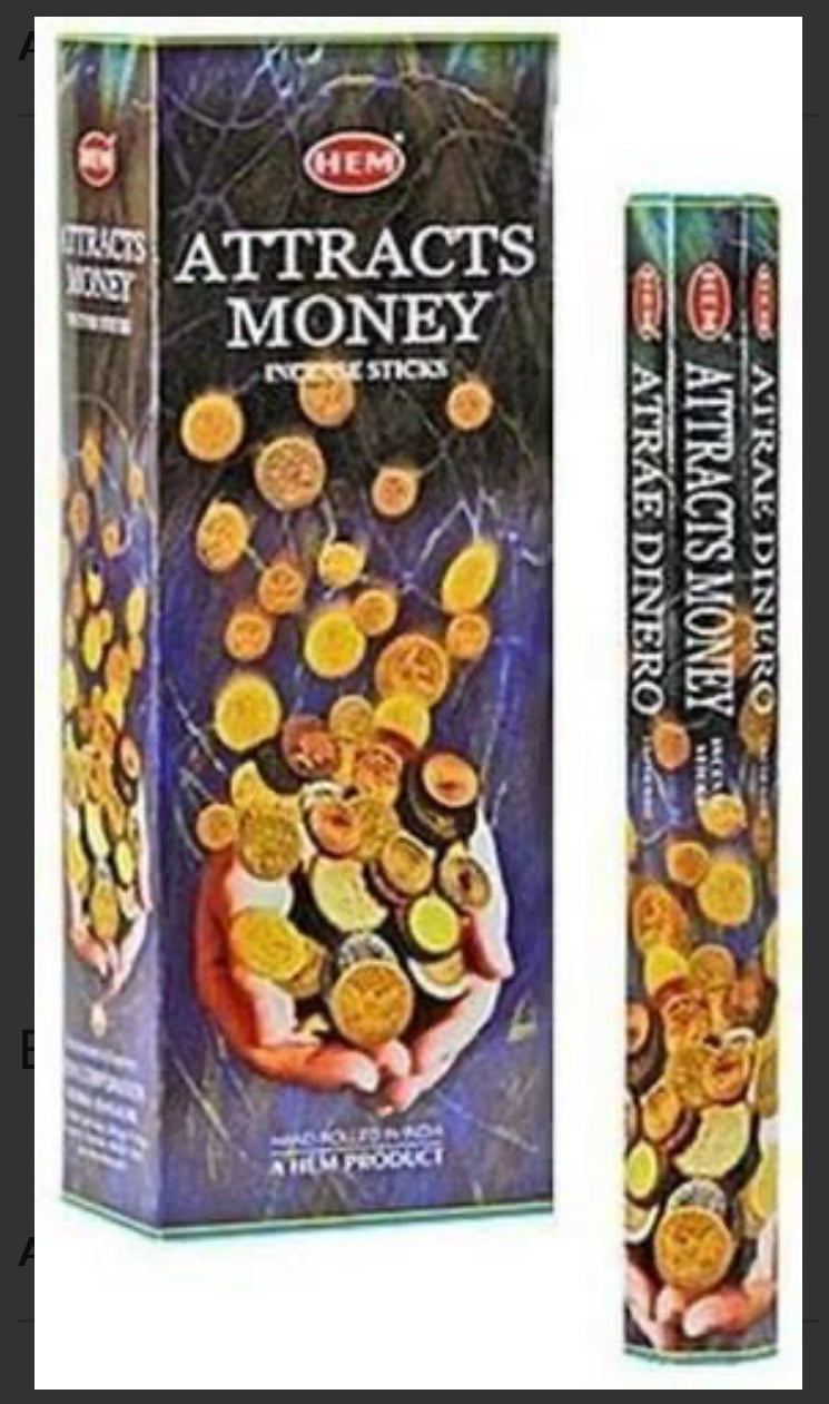 Encens pour attirer l’argent 20 bâtonnets