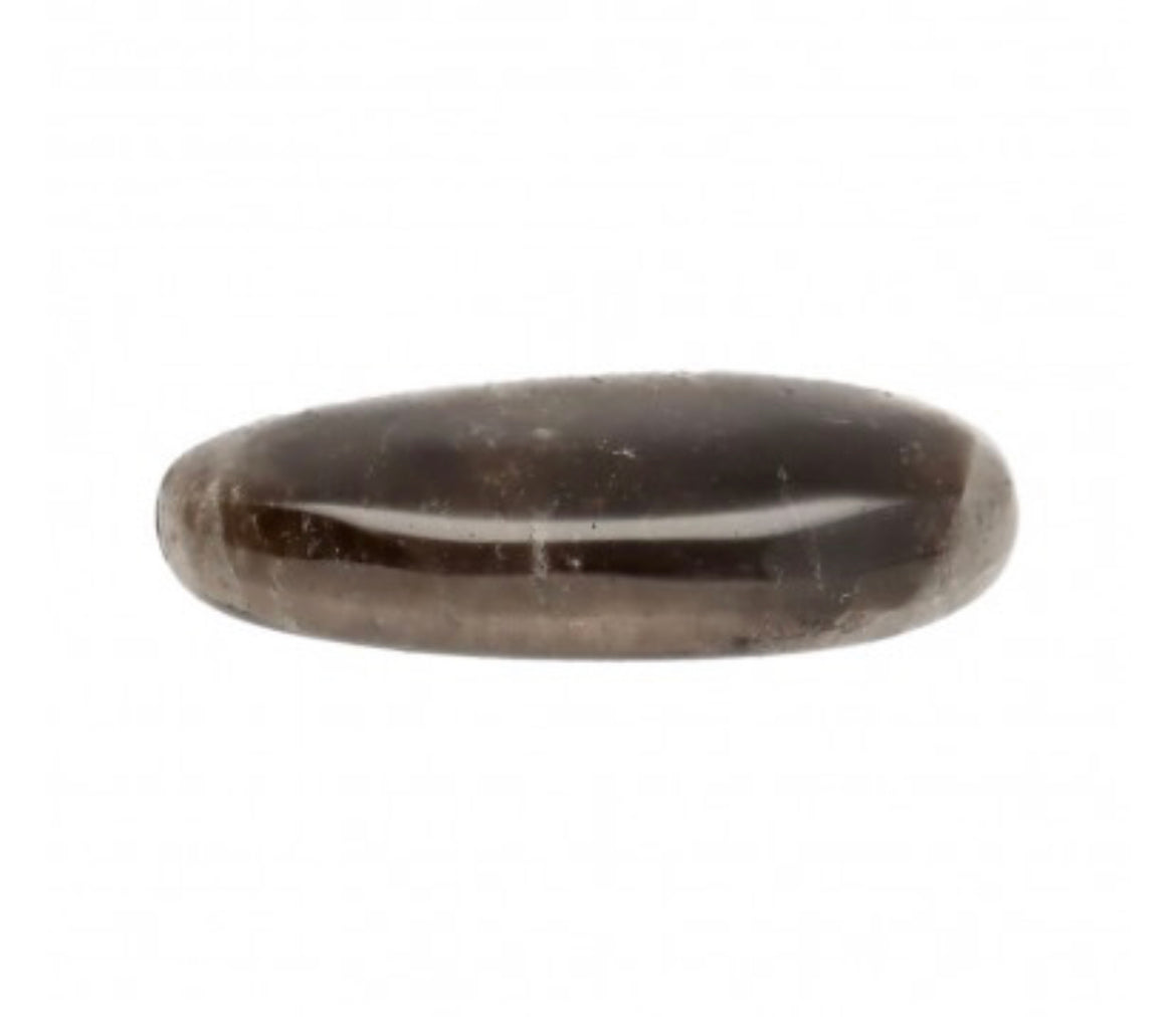 Galet plat en quartz fumé