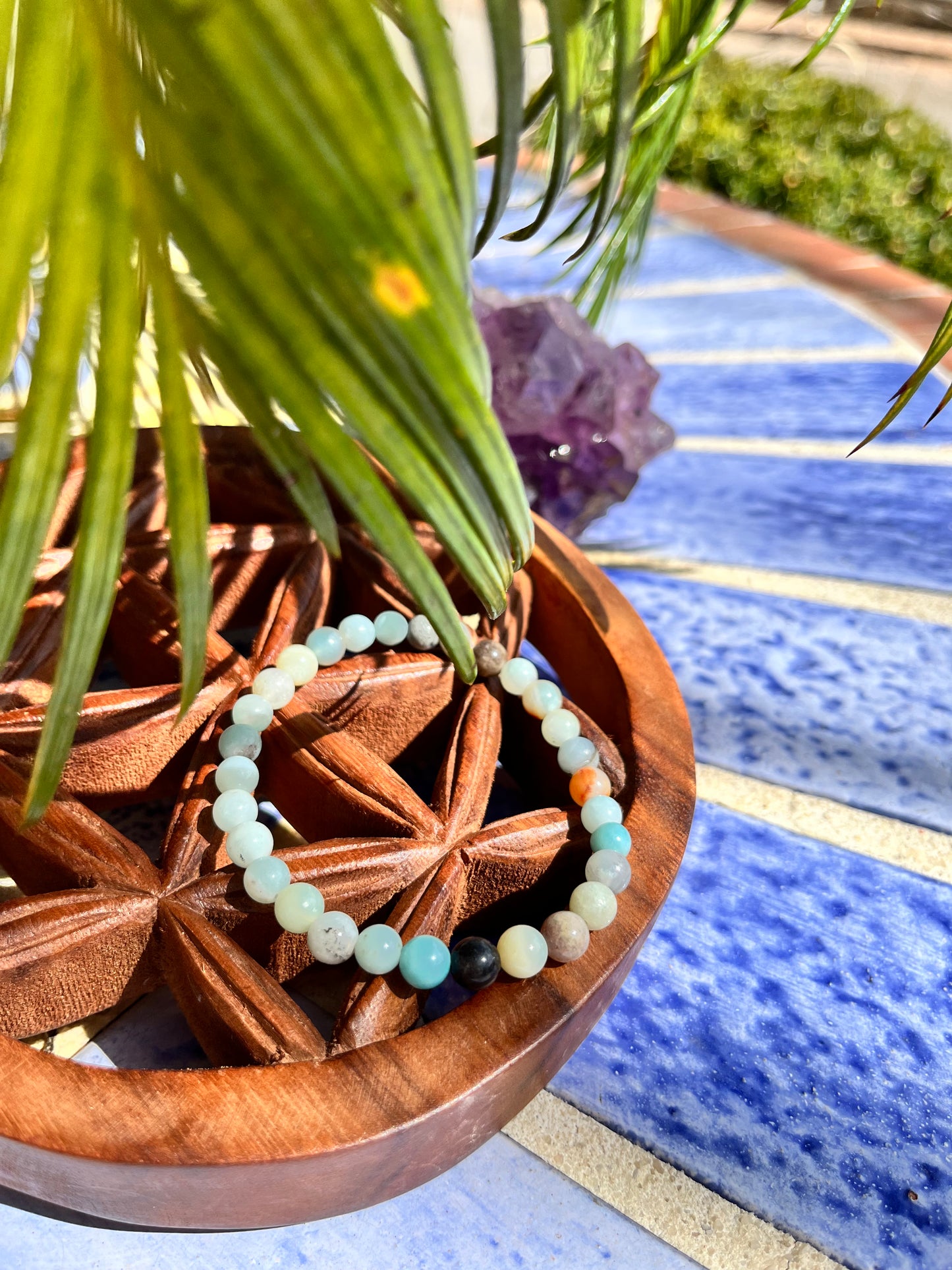 Bracelet « relaxant » en Amazonite AA