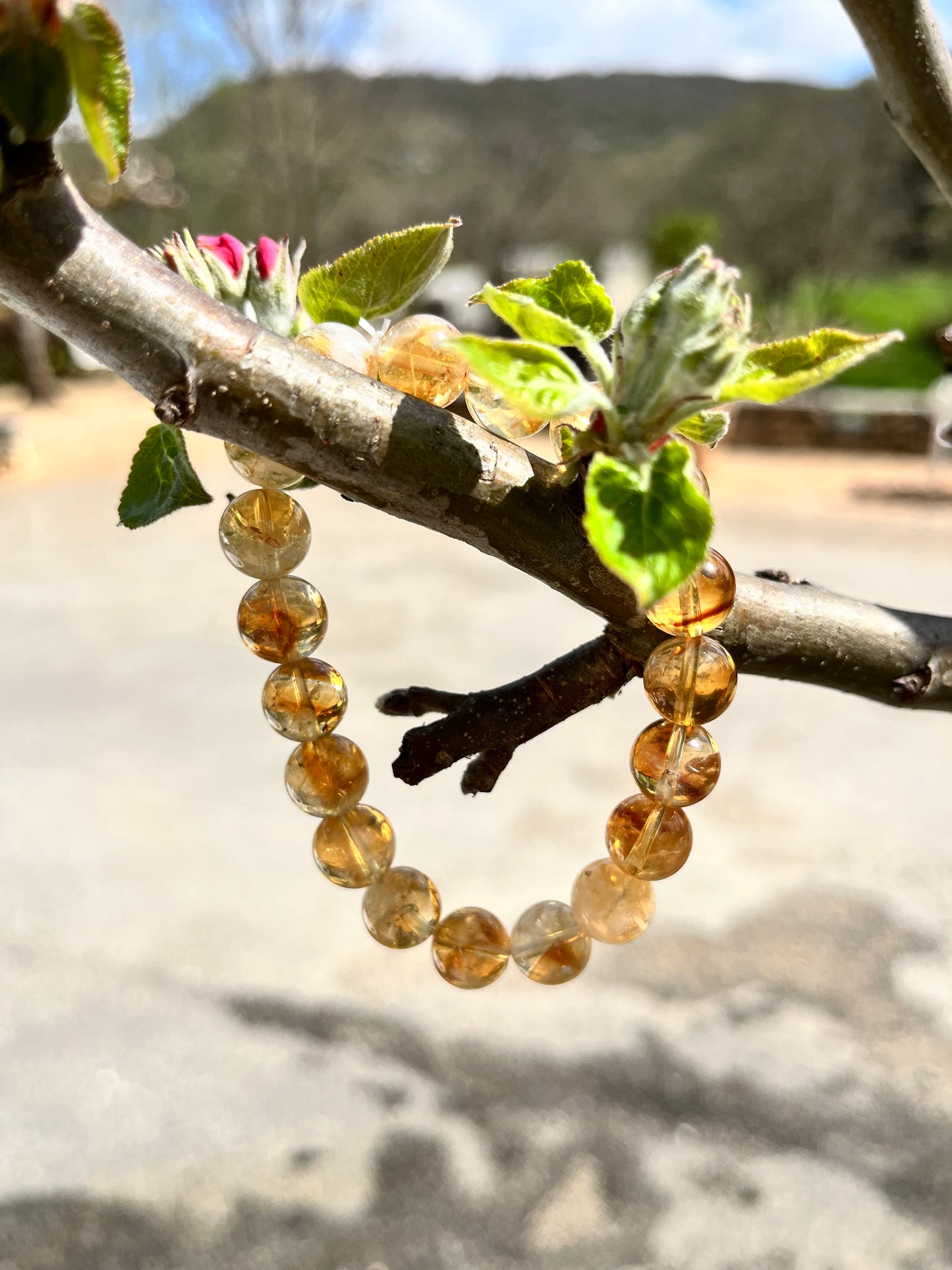 Bracelet "réussite "citrine chauffée AAA