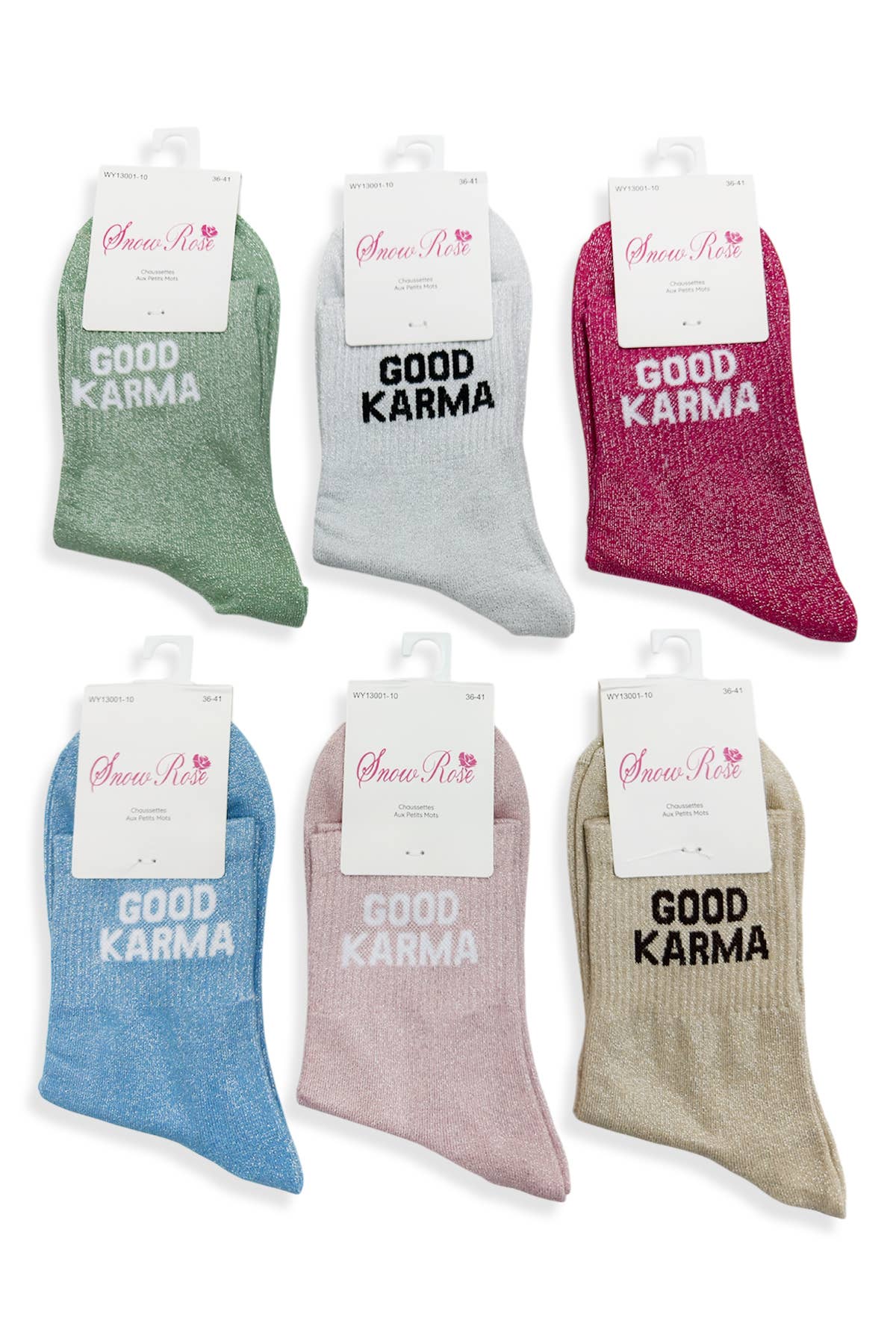 Chaussettes à paillettes : GOOD KARMA / 36-41