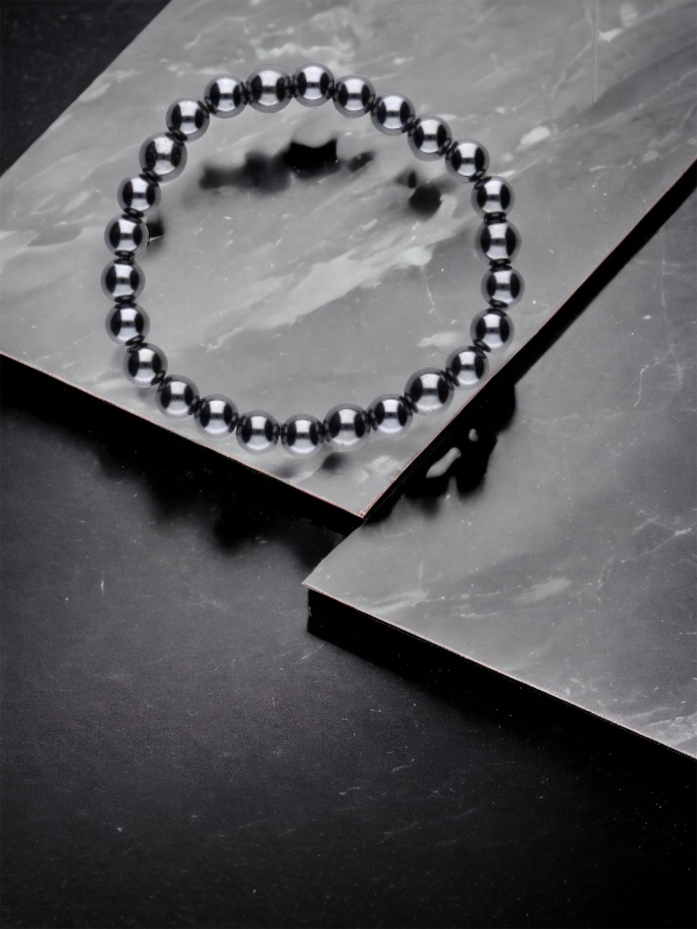 Bracelet « confiance » en Hématite AA