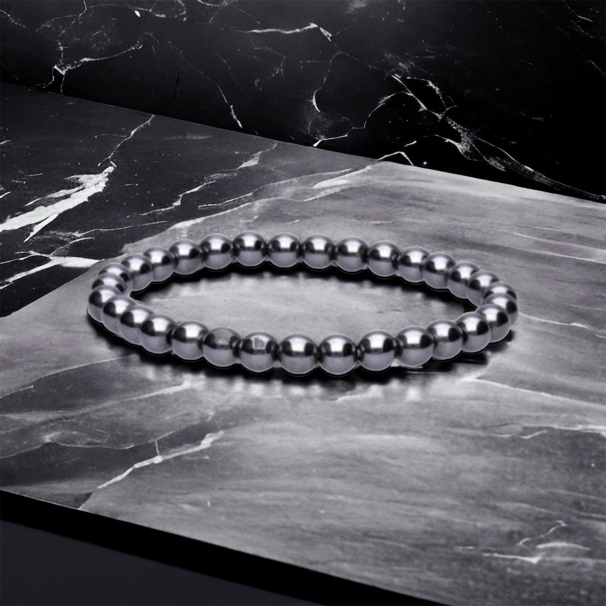 Bracelet « confiance » en Hématite AA