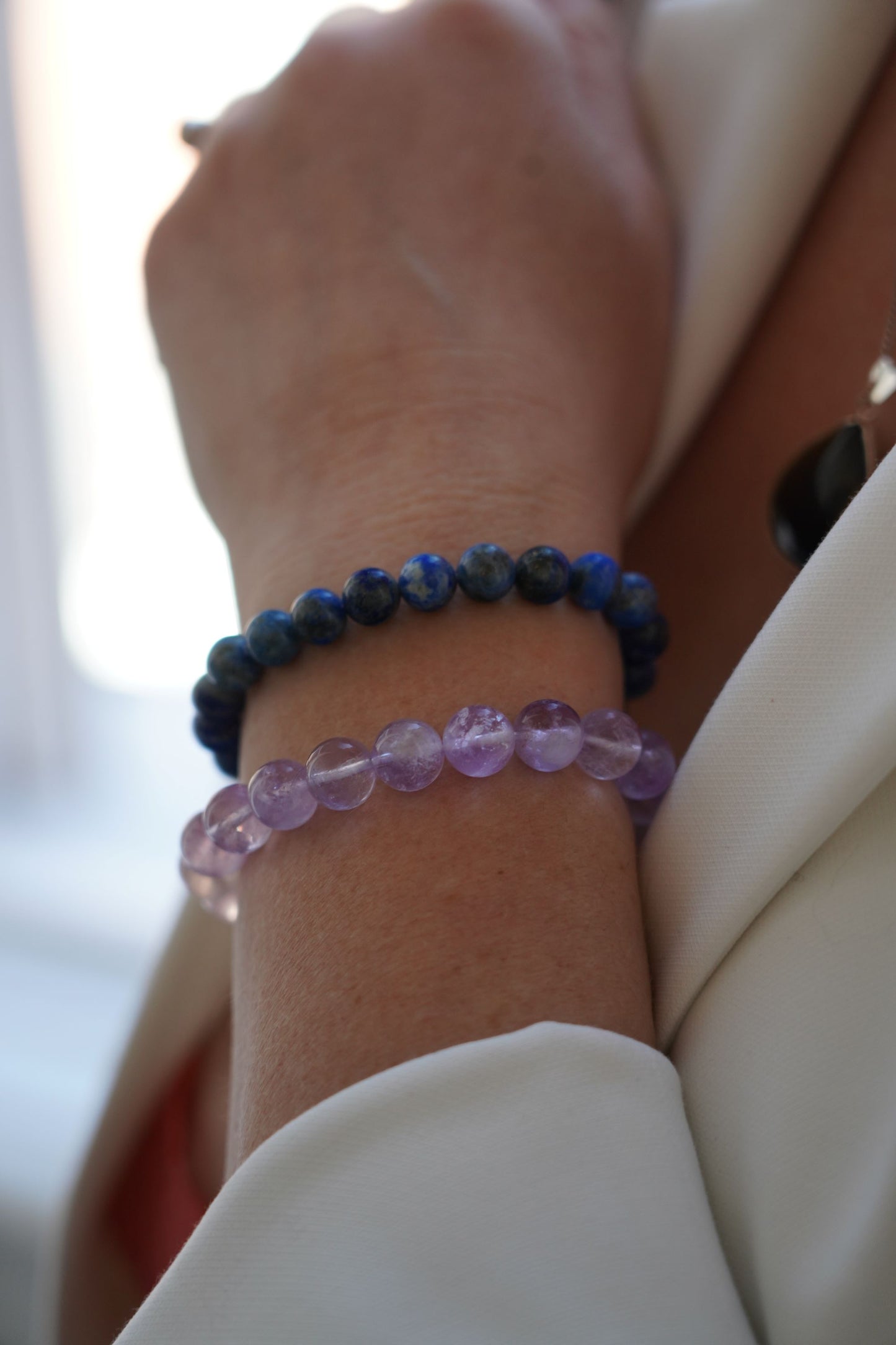 Bracelet “lâcher-prise” Améthyste Lavande A+