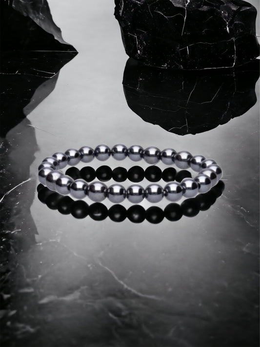 Bracelet « confiance » en Hématite AA