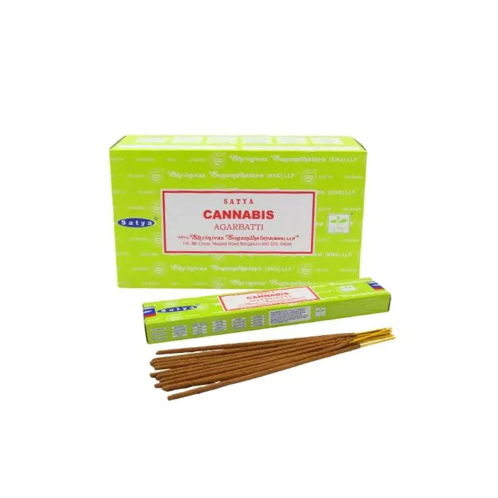 Encens de cannabis Satya 15 grammes