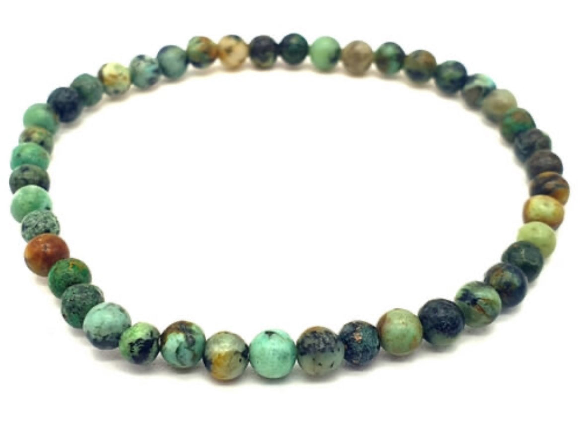 Bracelet dynamisme et protection en Turquoise Africaine