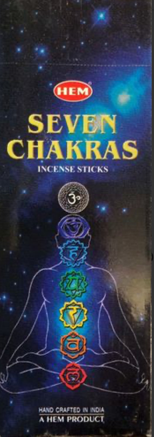 Encens 7 chakras 20 bâtonnets