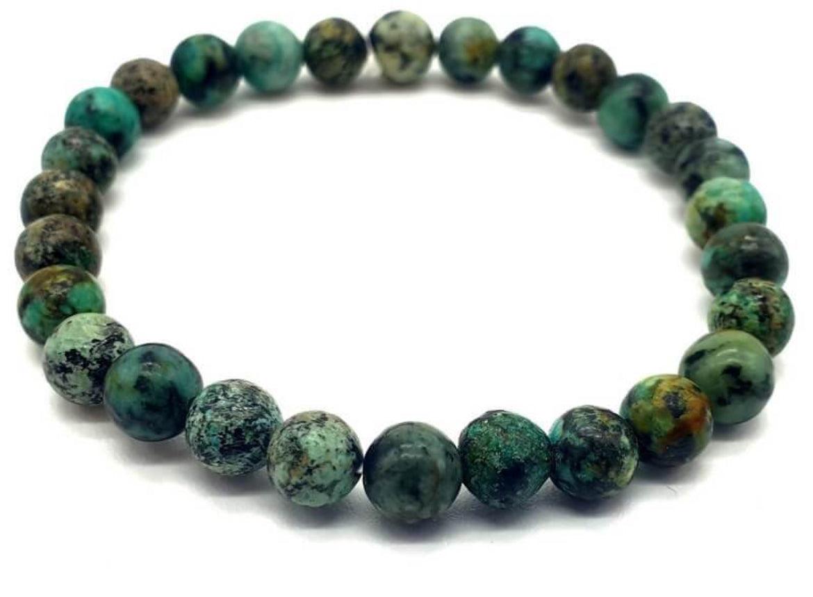 Bracelet dynamisme et protection en Turquoise Africaine