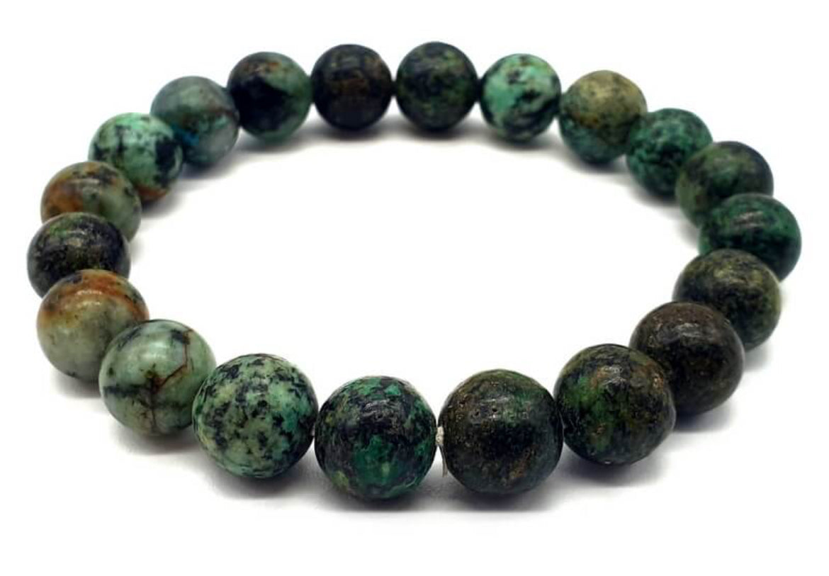 Bracelet dynamisme et protection en Turquoise Africaine