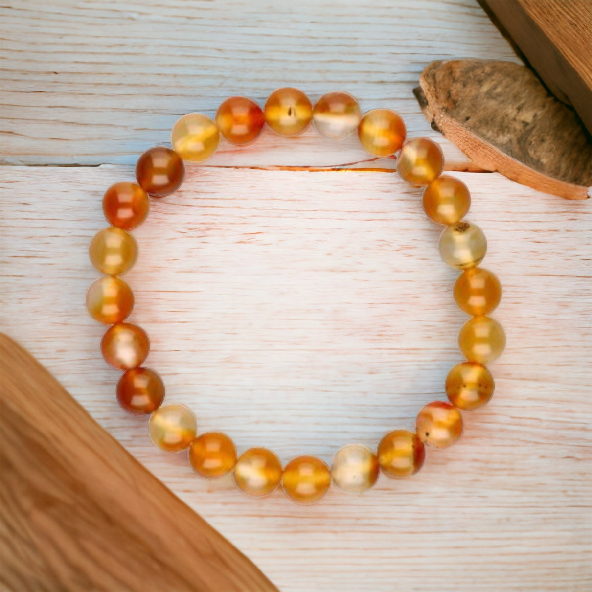 Bracelet bonheur et joie de vivre en cornaline