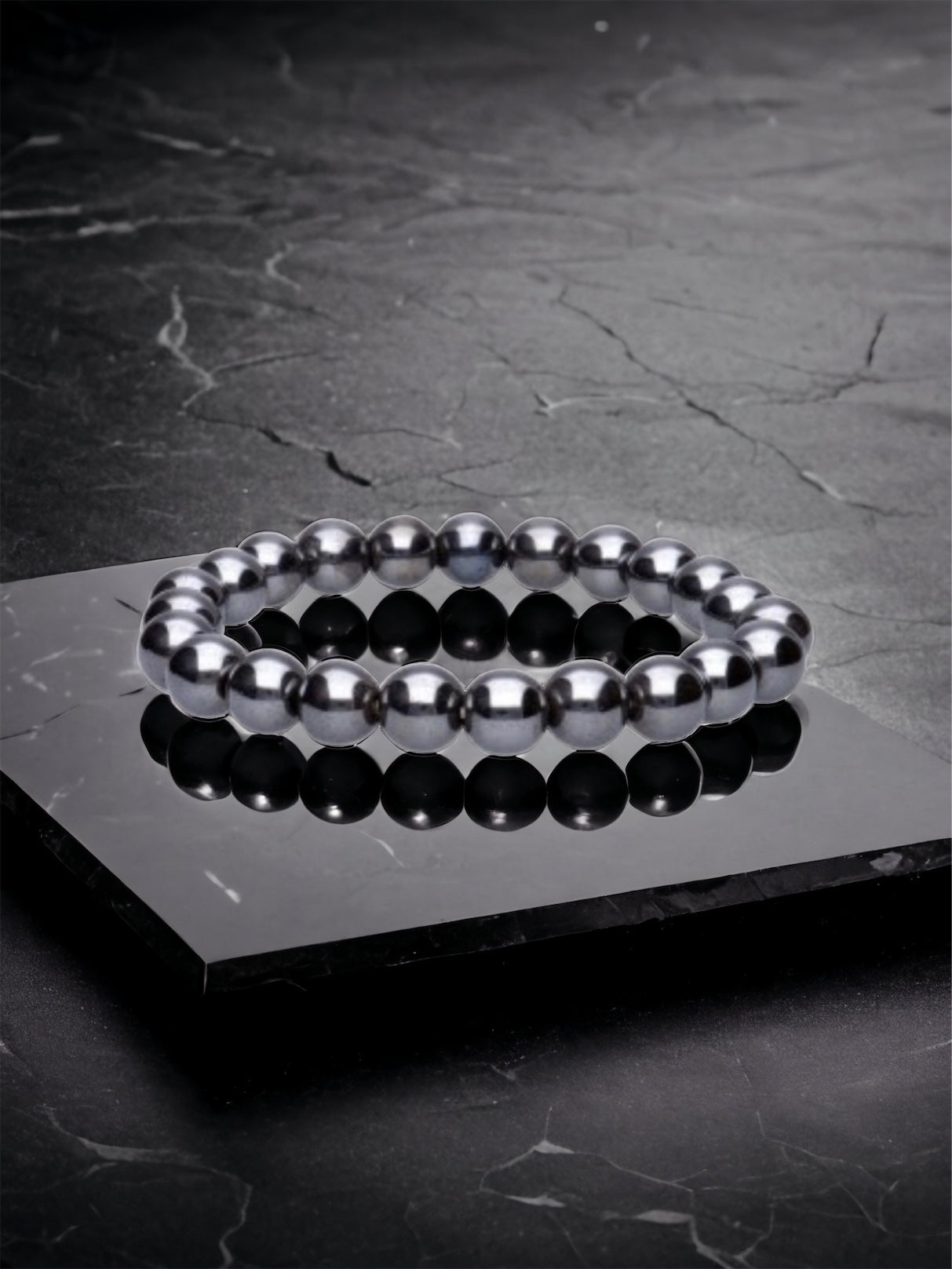 Bracelet « confiance » en Hématite AA