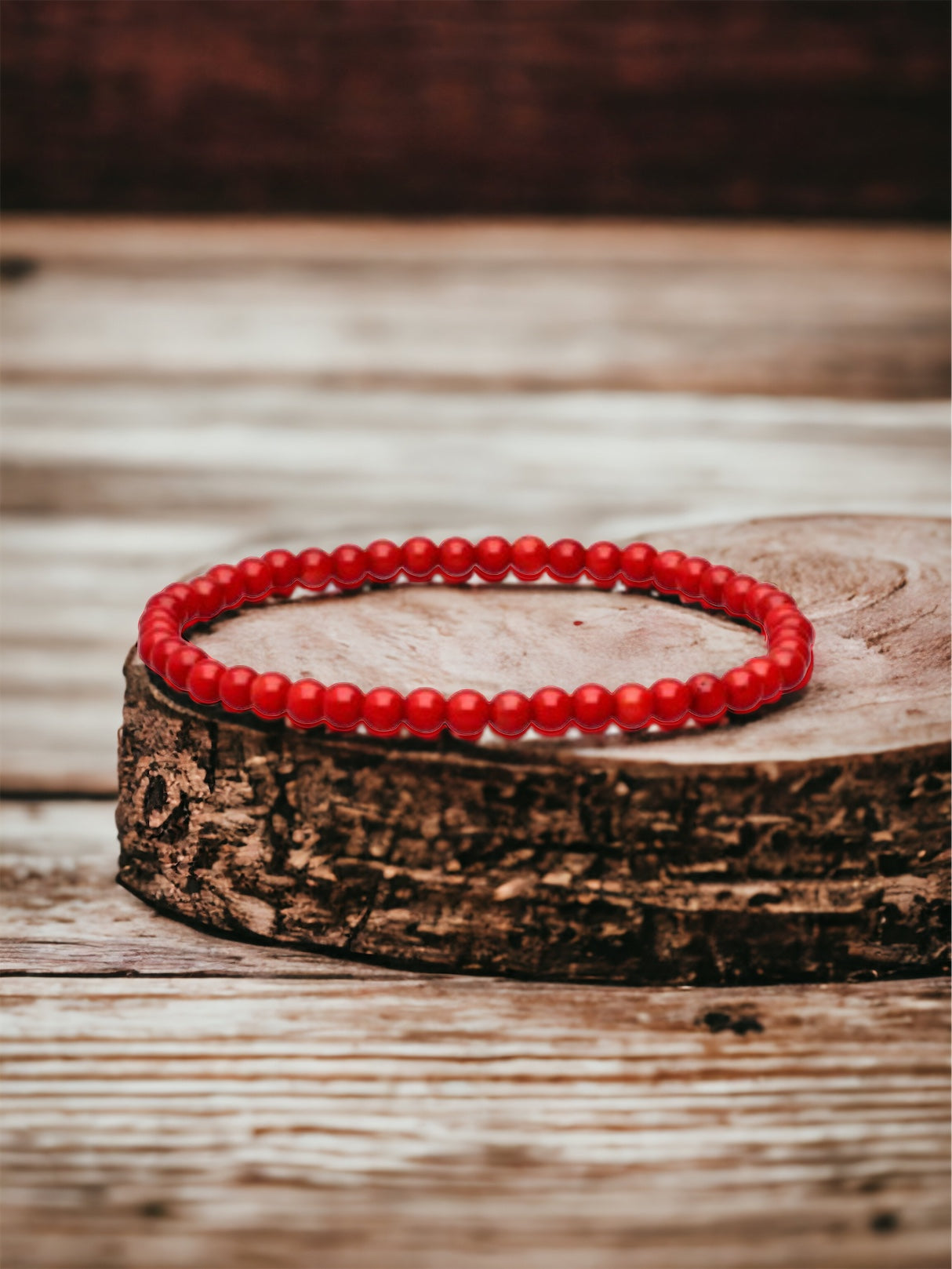 Bracelet en corail rouge