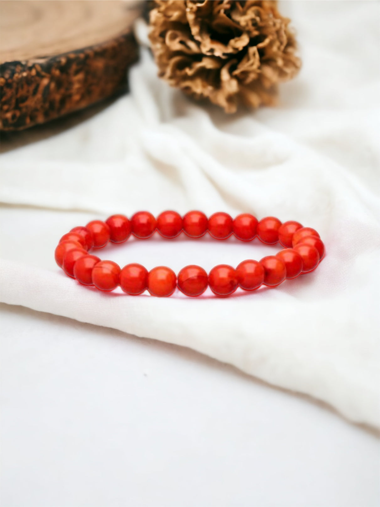 Bracelet en corail rouge