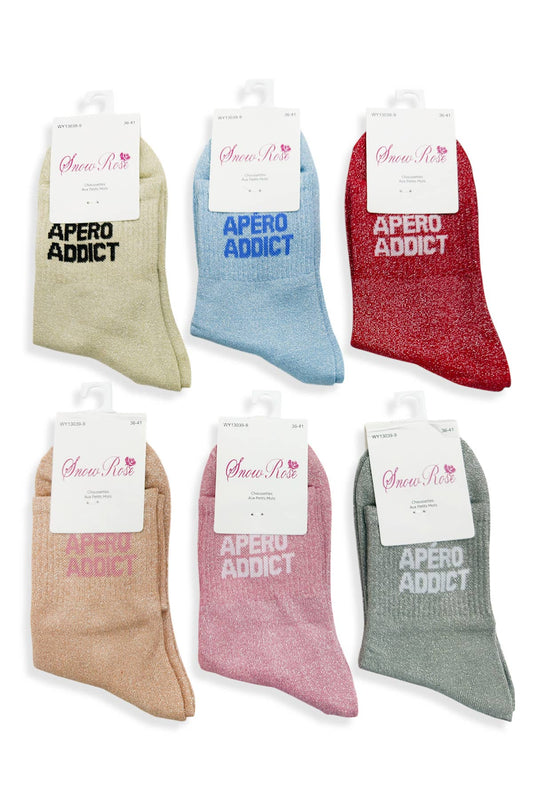 Chaussettes à paillettes:  APÉRO ADDICT/ 36-41