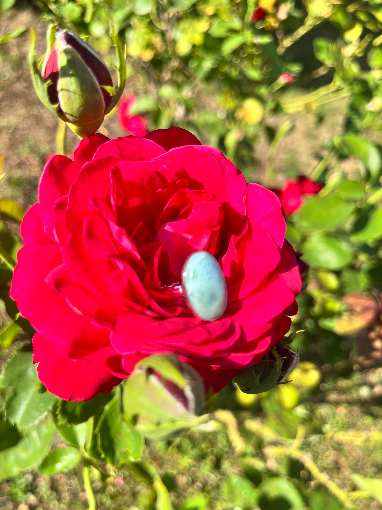 Bague Larimar et argent 925