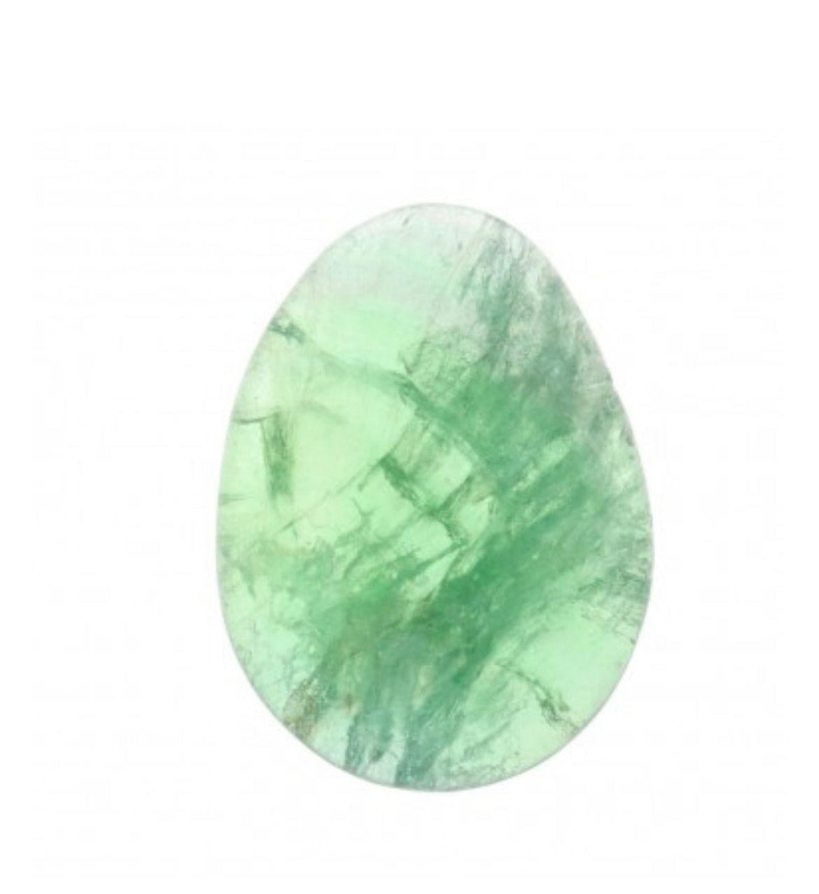 Galet plat en Fluorite verte
