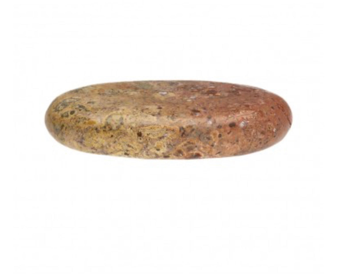 Galet plat Jaspe Léopard