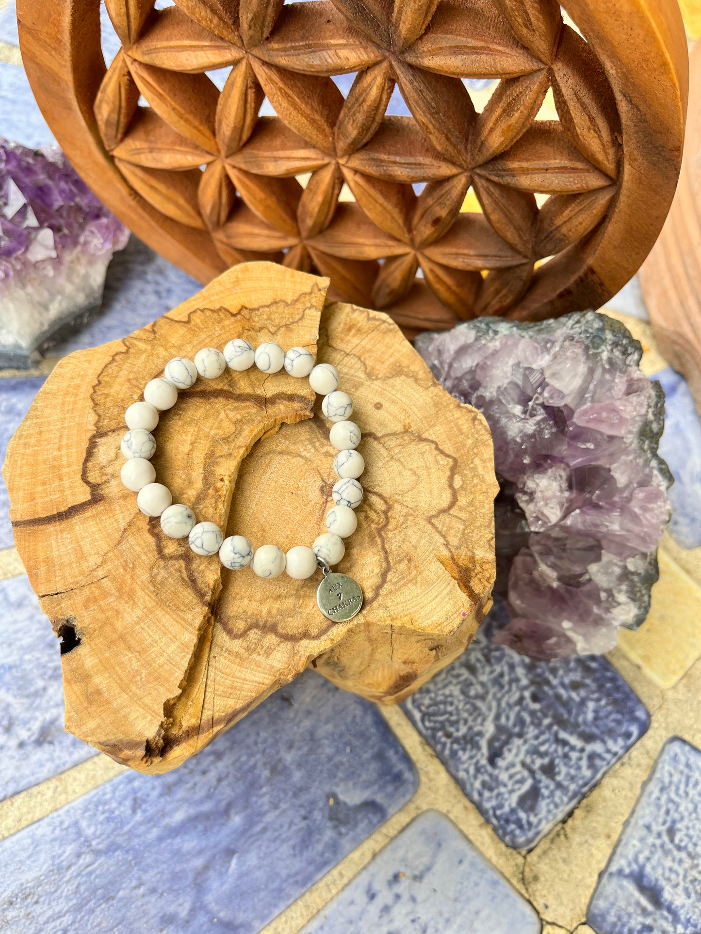 Bracelet "Anti-stress" Howlite AAA