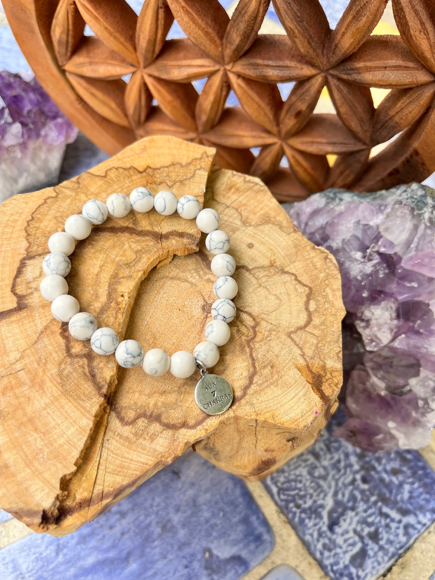 Bracelet "Anti-stress" Howlite AAA