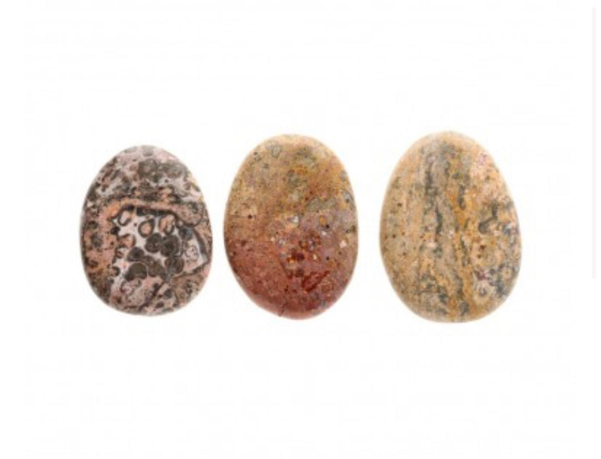 Galet plat Jaspe Léopard