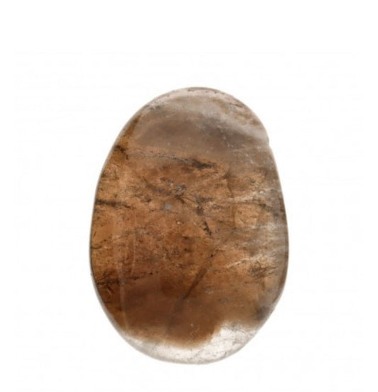 Galet plat en quartz fumé