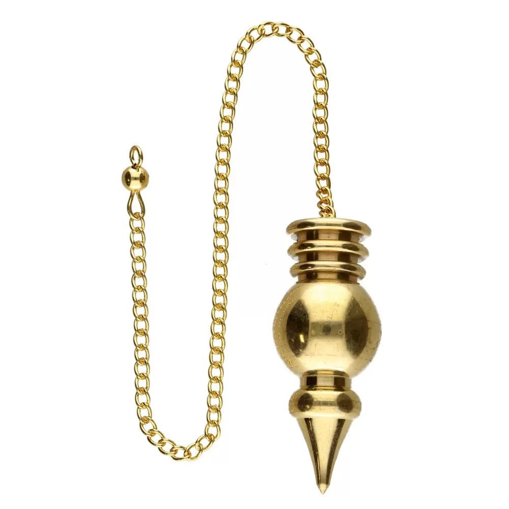 Pendule à chevrons avec 3 piles en bronze