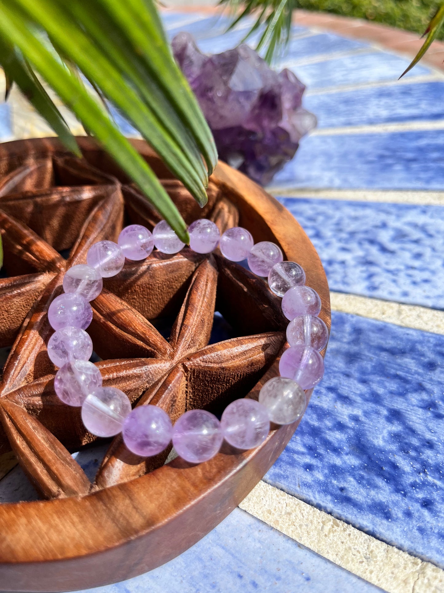 Bracelet “lâcher-prise” Améthyste Lavande A+