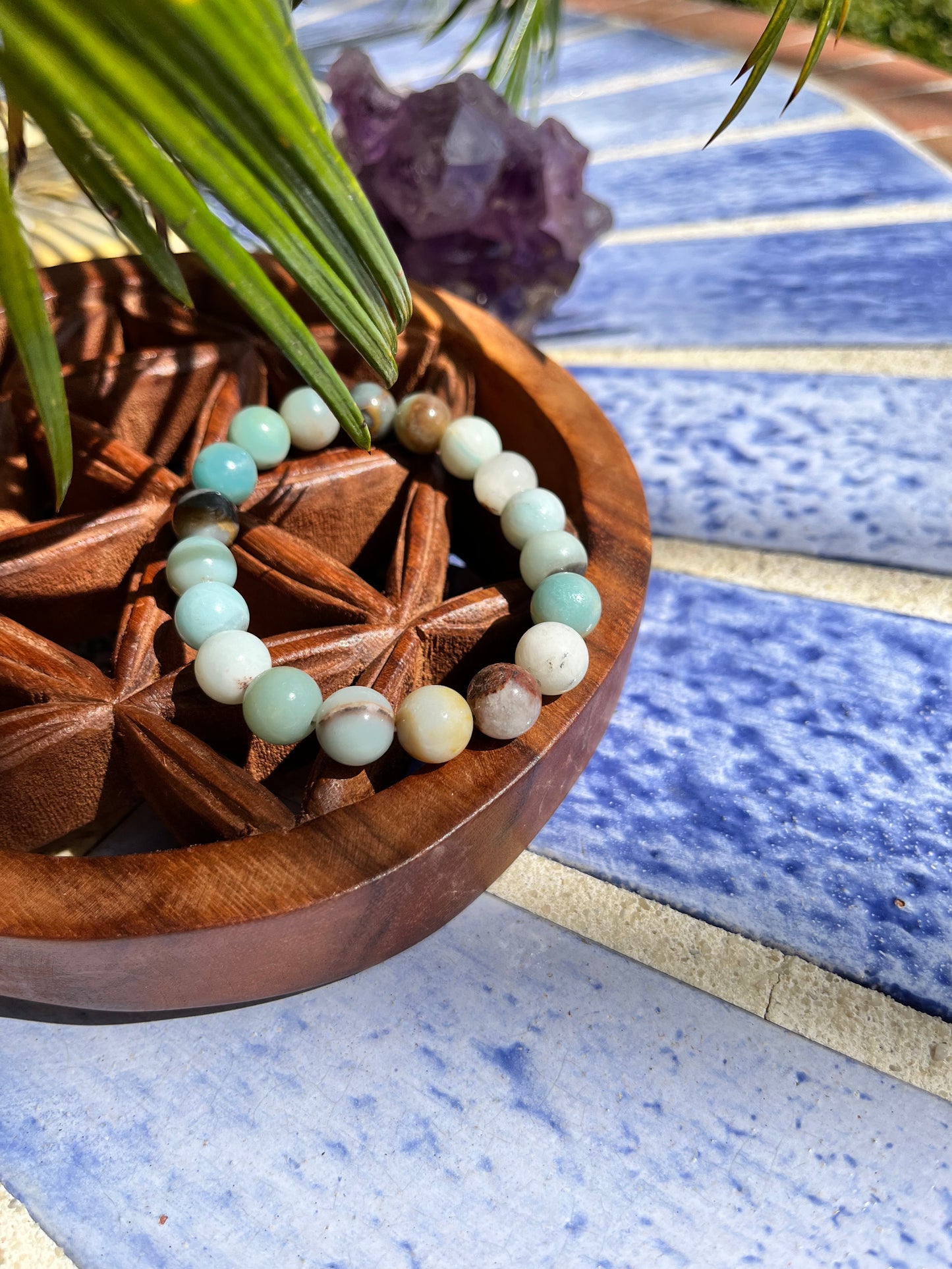 Bracelet « relaxant » en Amazonite AA