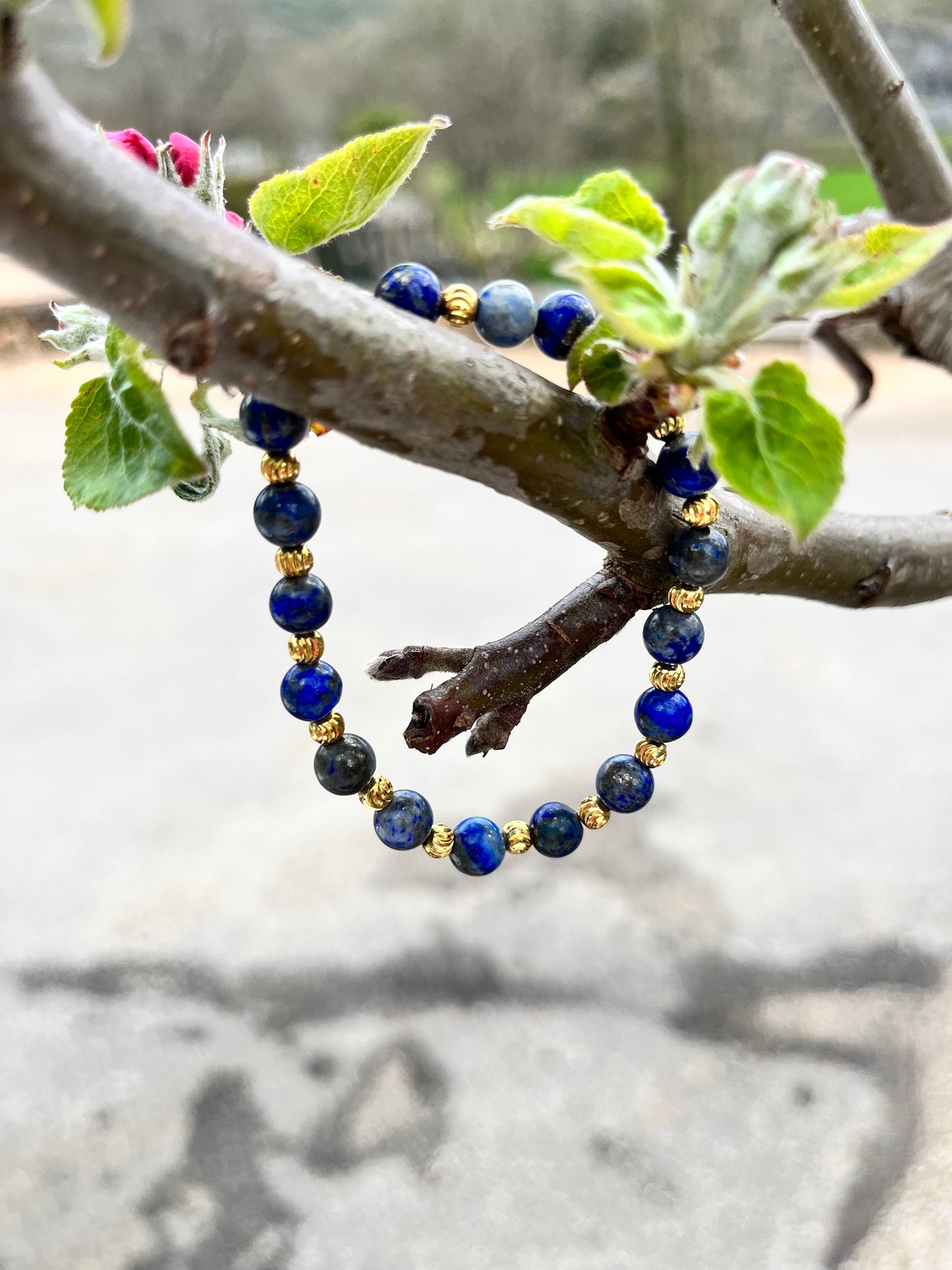 Bracelet “Anti-stress” en Lapis lazuli AAA