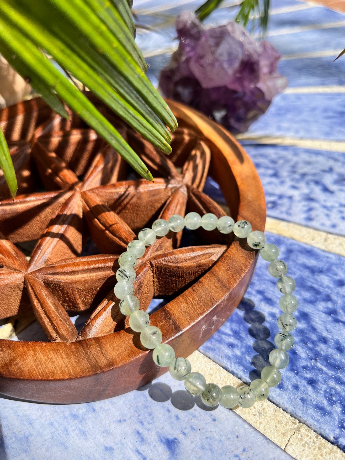 Bracelet « guérison » en préhnite AA