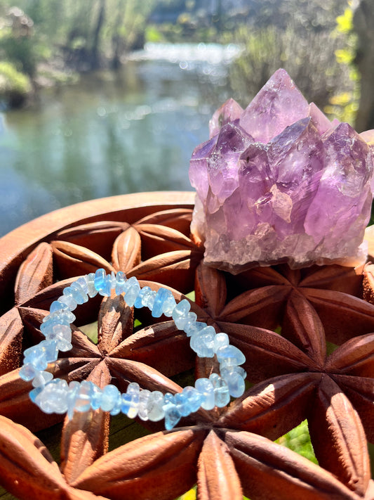 Bracelet Baroque « apaisant » en Aigue-Marine