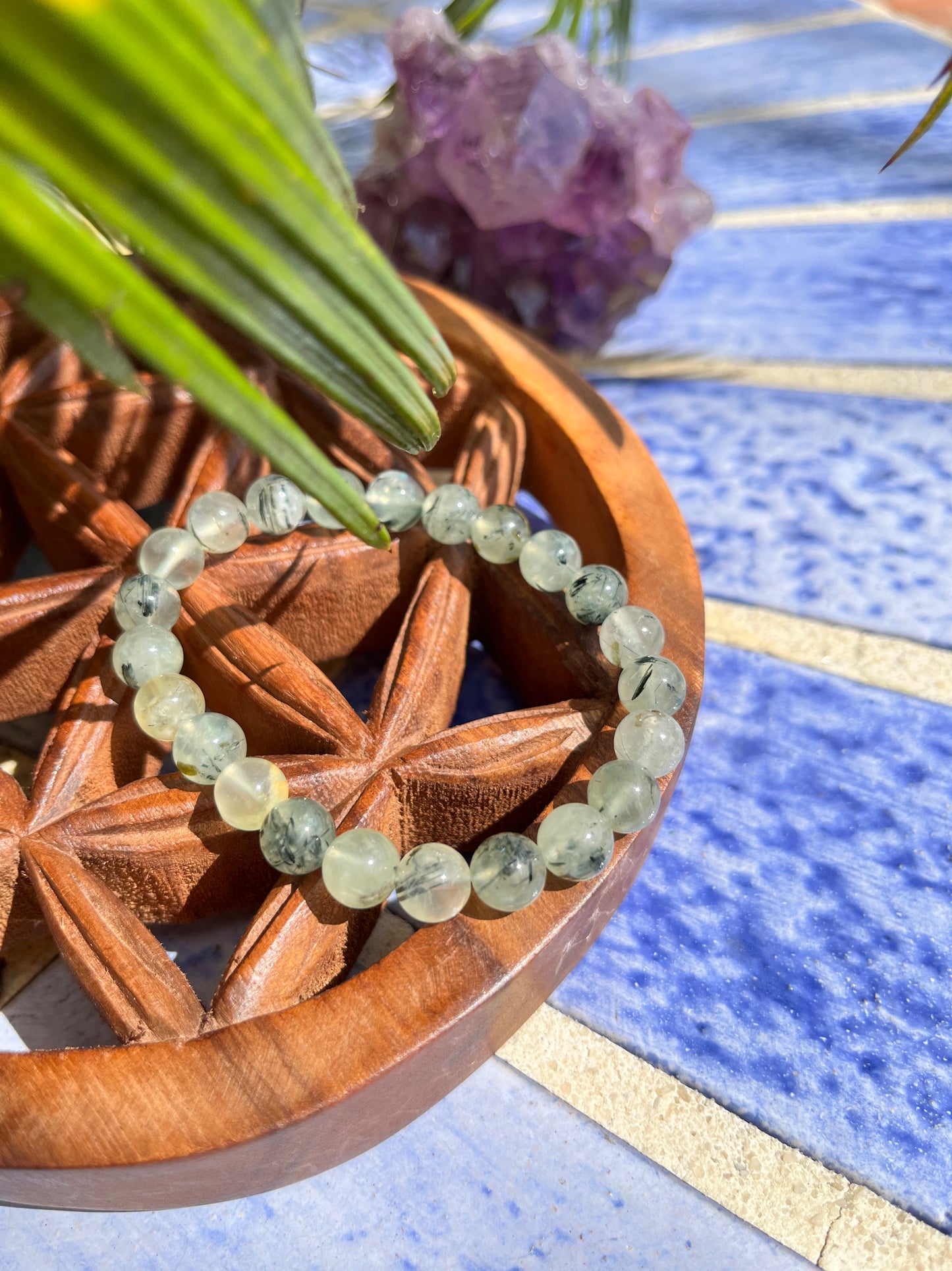 Bracelet « guérison » en préhnite AA