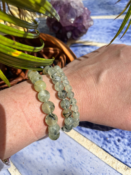 Bracelet « guérison » en préhnite AA