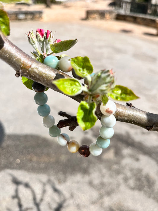 Bracelet « relaxant » en Amazonite AA