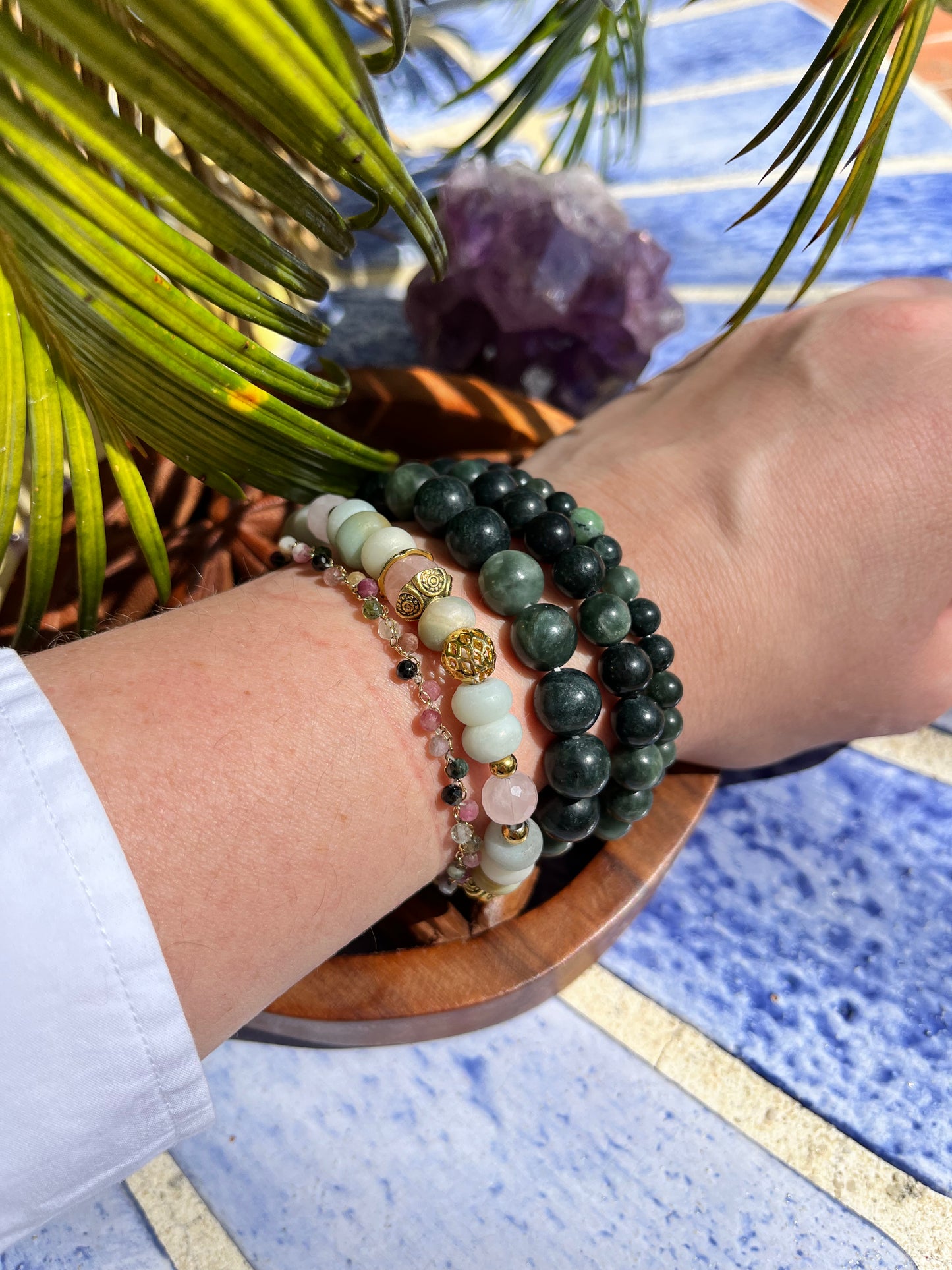 Bracelet « bonheur » en Séraphinite A+