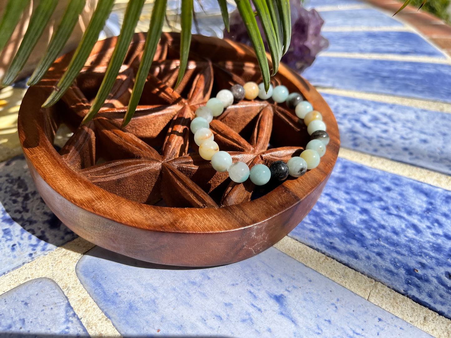 Bracelet « relaxant » en Amazonite AA
