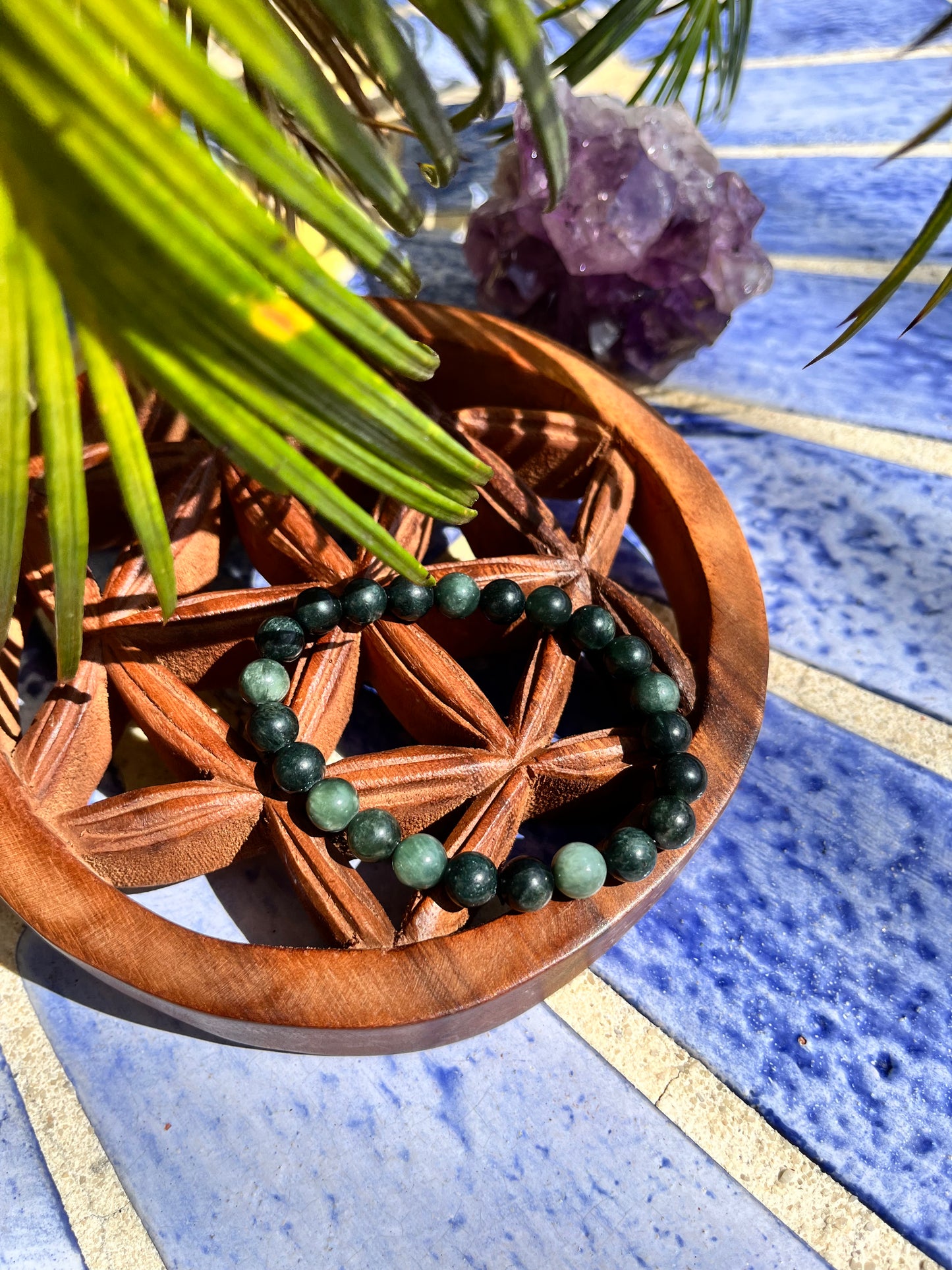 Bracelet « bonheur » en Séraphinite A+