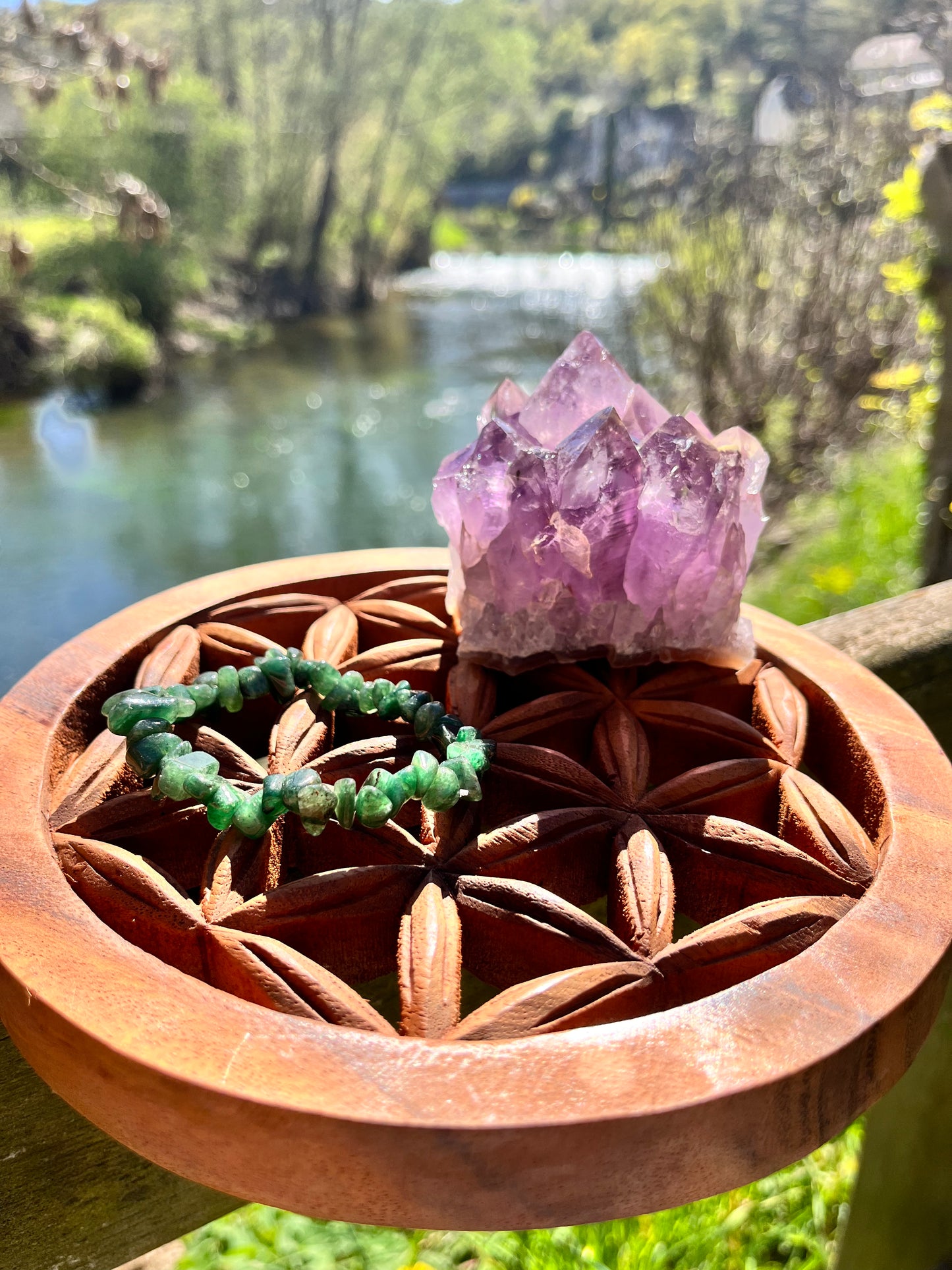 Bracelet Baroque « Moment Présent » en Diopside