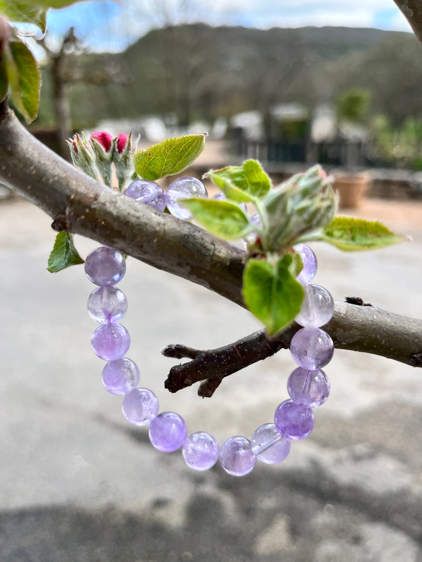 Bracelet “lâcher-prise” Améthyste Lavande A+