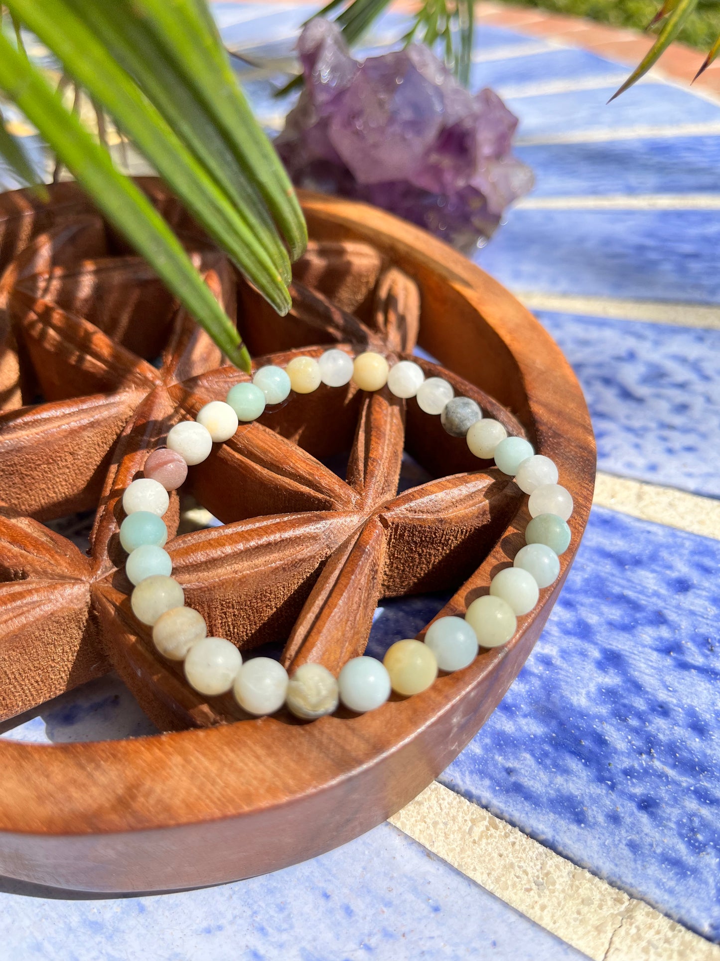 Bracelet « relaxant » Amazonite mat A +